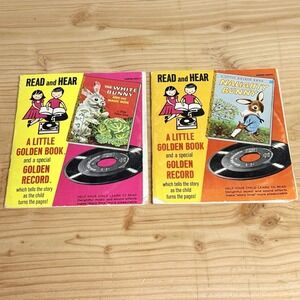 Little Golden Book Read Along Records Naughty Bunny White Bunny